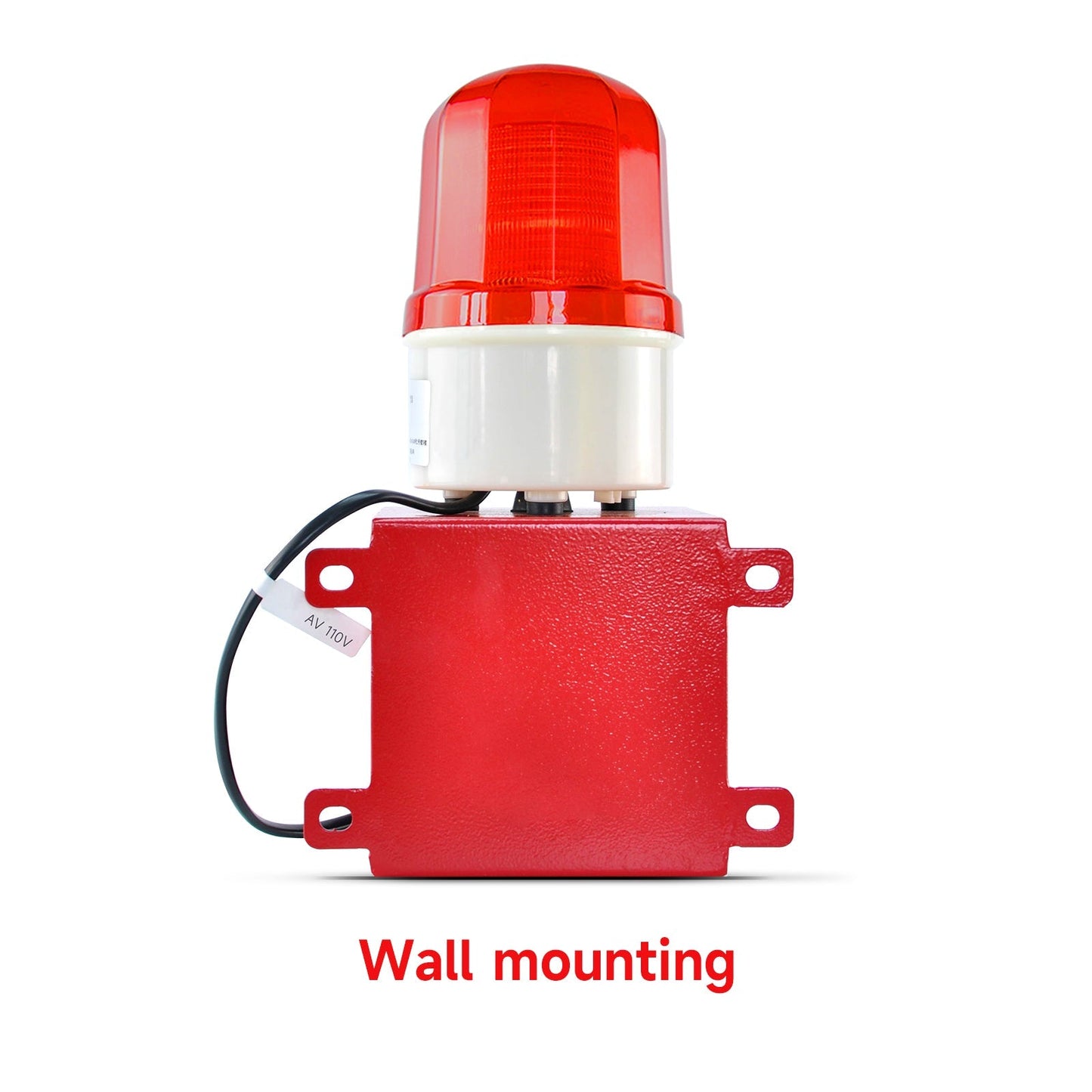 YASONGIndustrial Alarm Siren, LED Strobe Warning Light 110dB Bell Power 23W DC12V SLA-BJ02