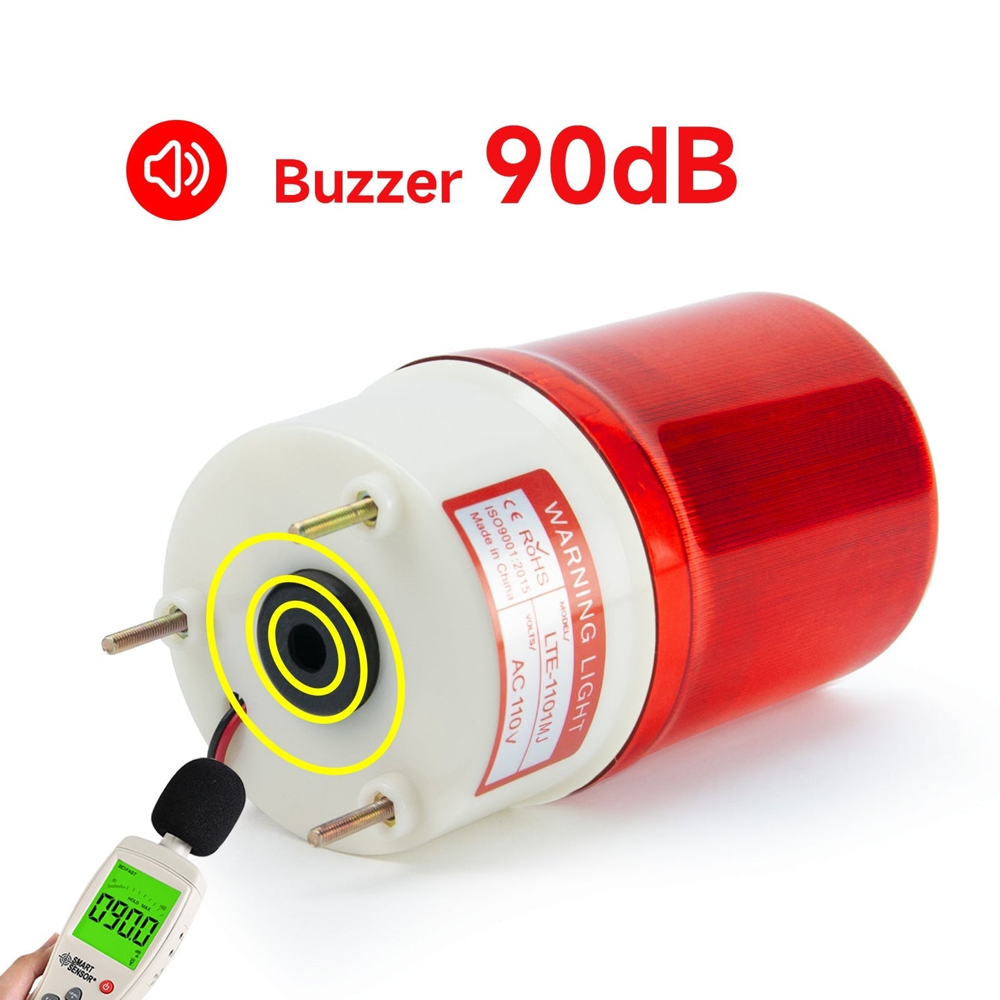 YASONG Industrial Strobe Light Revolving LED Beacon Warning Lights with Sound or No Sound SLA-1101MJ