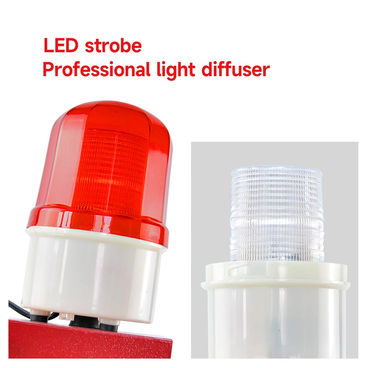 YASONGIndustrial Alarm Siren, LED Strobe Warning Light 110dB Bell Power 23W DC12V SLA-BJ02