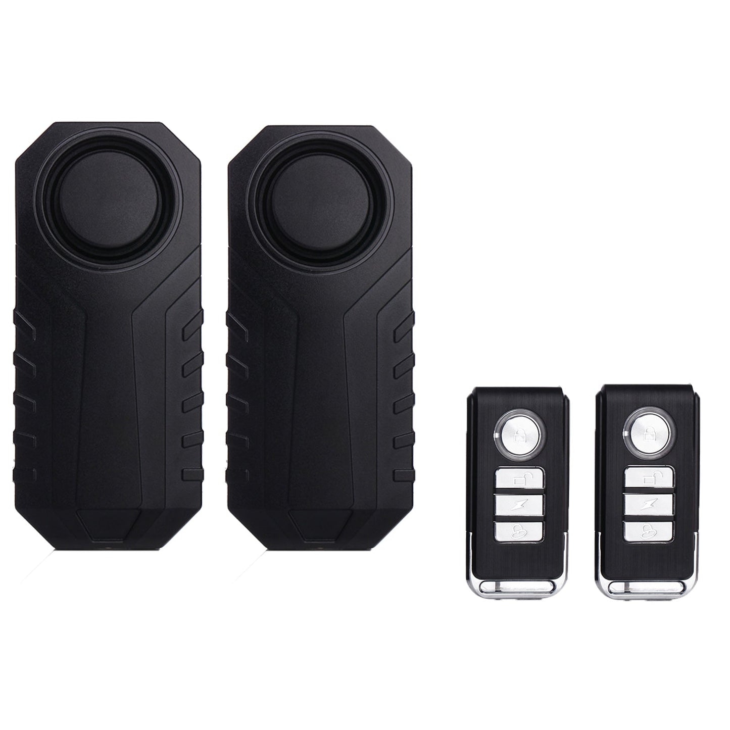 YASONG Bike Alarm with Remote Waterproof Motorcycle Alarm 113dB Loud Anti Theft Bicycle Alarm Wireless Vibration Vehicle Security Alarm System 2 Pack
