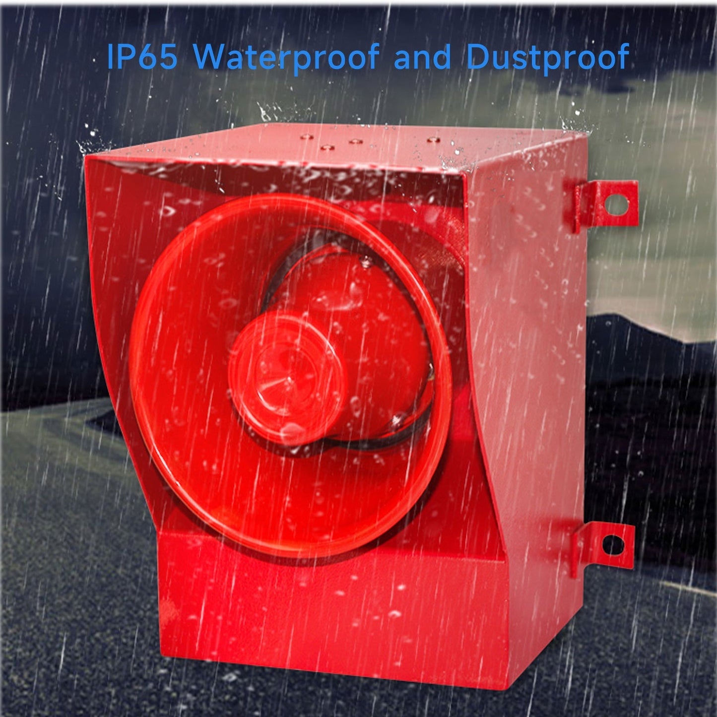 YASONG 45W Alarm Siren 130dB IP65 Waterproof Security Sirens Alarm System for Noisy Environment Emergency Alarm Range of 100m SLA-05E