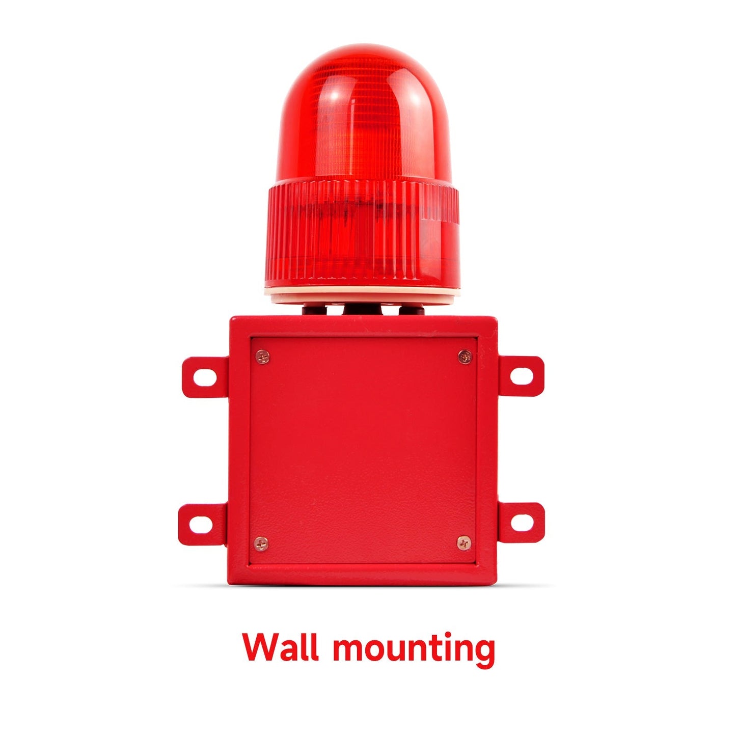 YASONG SLA-01 Industrial Alarm Siren Waterproof 120dB Horn Siren Speaker with LED Strobe Light 25W Alarm System for Factories, Docks, Shipyards and Warehouses