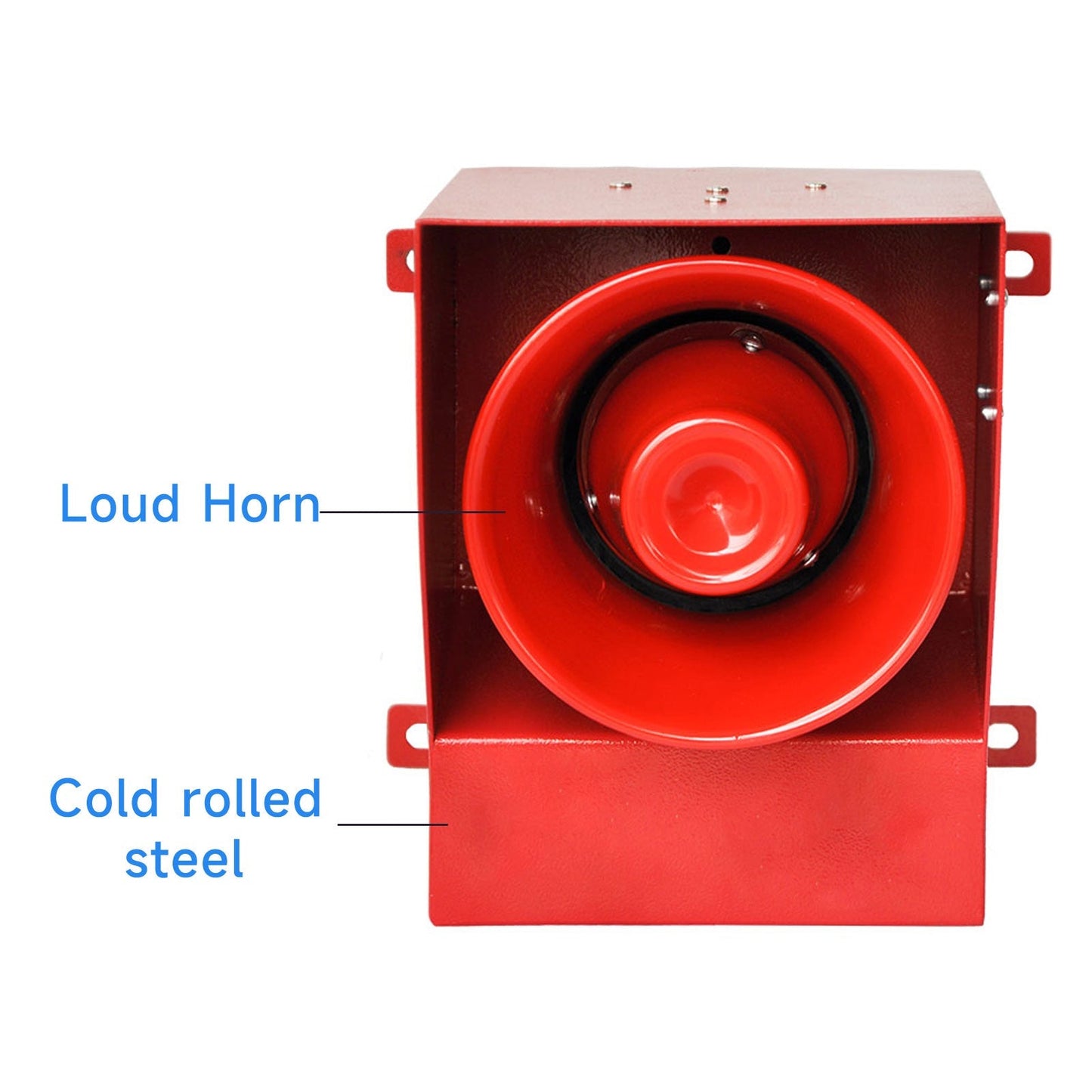 YASONG 45W Alarm Siren 130dB IP65 Waterproof Security Sirens Alarm System for Noisy Environment Emergency Alarm Range of 100m SLA-05E