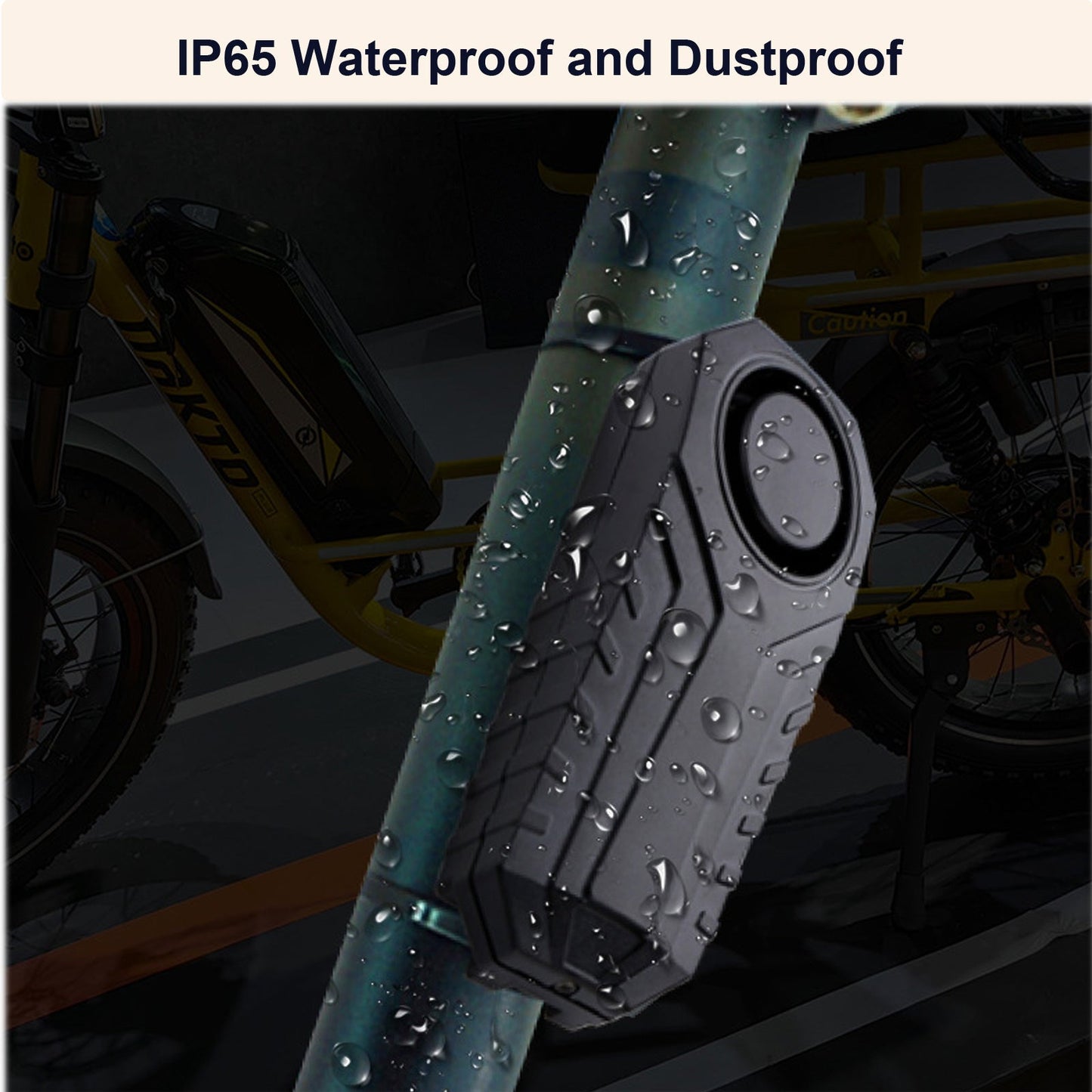 YASONG Bike Alarm with Remote Waterproof Motorcycle Alarm 113dB Loud Anti Theft Bicycle Alarm Wireless Vibration Vehicle Security Alarm System 2 Pack