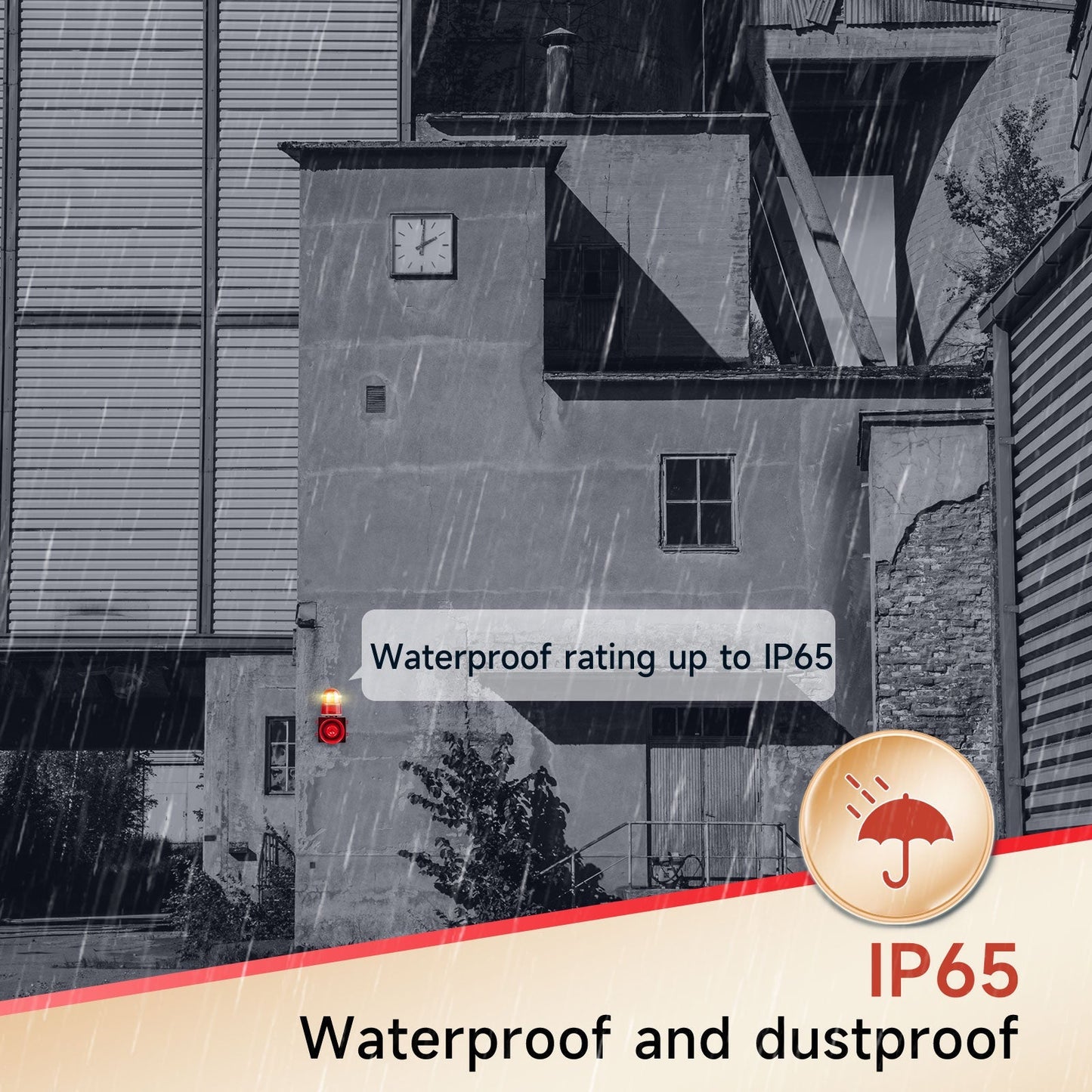 YASONG Security Outdoor ALarm Siren Loud 120 dB IP65 Waterproof Adjustable sound Emergency alarm with timer SLA-01H1
