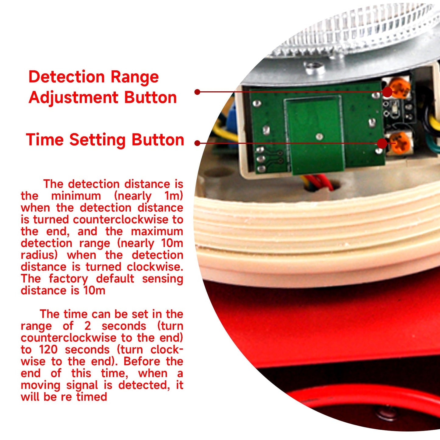 YASONG SLA-01W Motion Sensor & Detector Alarm Siren Waterproof LED Strobe Warning Light Siren with 120dB Horn Power 25W for Factories, Warehouses and Docks