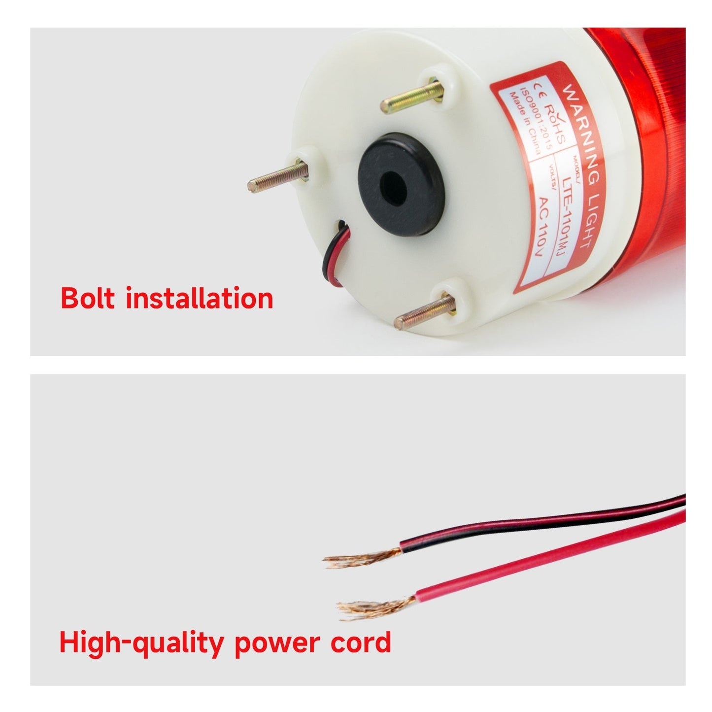 YASONG Industrial Strobe Light Revolving LED Beacon Warning Lights with Sound or No Sound SLA-1101MJ