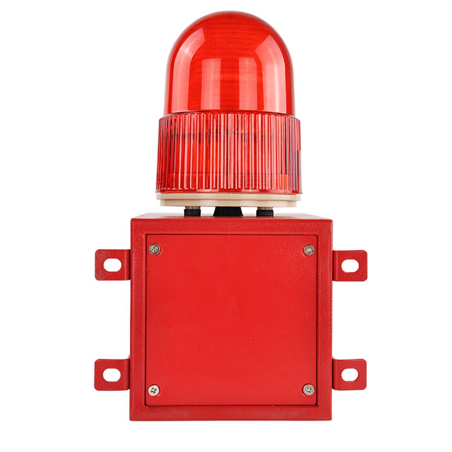 YASONG SLA-01W Motion Sensor & Detector Alarm Siren Waterproof LED Strobe Warning Light Siren with 120dB Horn Power 25W for Factories, Warehouses and Docks