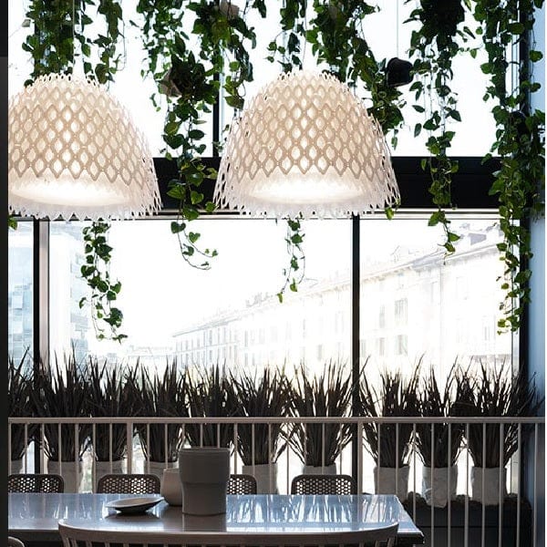 SLAMP White Half Charlotte Suspension Pendant Light-Home Decore-DELIGHT OptoElectronics Pte. Ltd