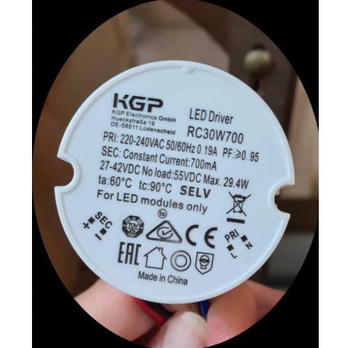 KGP LED RC Series Constant Current Driver x250Pcs