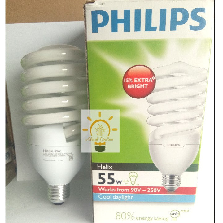 PHILIPS Helix 6500K E27 AU5 Twister Lamp