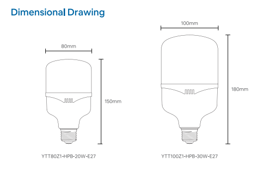 MEGAMAN Classic HPB Series E27 LED Bulb x20Pcs - DelightLighting