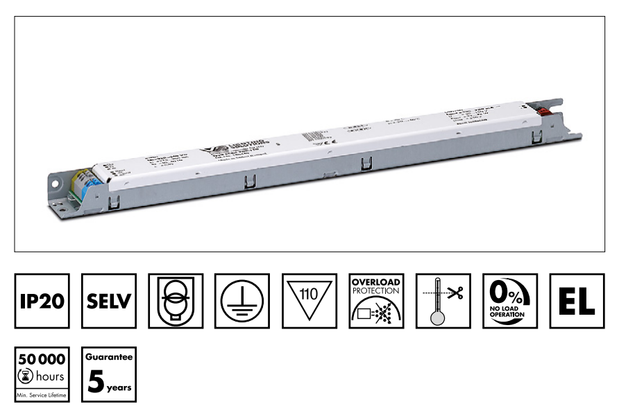 Vossloh Schwabe ECXd 1400.317 CC-PrimeLine-DIP-switch-L-LV-DALI2-1-10V Driver x50Pcs - DelightLighting