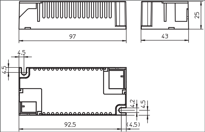Vossloh-Schwabe CC EASYLINE SIMPLE FIX C-R1 ECXe700.383 28W Driver x30Pcs - DelightLighting