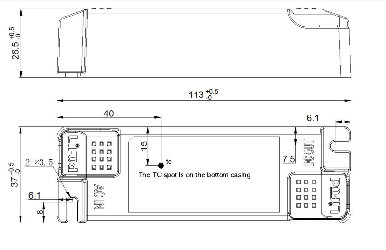 LIFUD CC Flicker-Free LED Driver for Panel Light LF-GIF040YAⅡ x98Pcs - DelightLighting