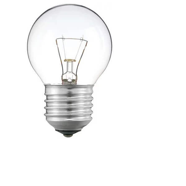 PHILIPS Stan 15W E27 220-240V P45 CL 1CT/50X10F Standard Lustre P45 clear - DelightLighting
