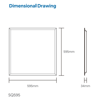 MEGAMAN Dimmmable Professional Backlit Panel x4Pcs - DelightLighting