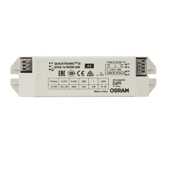K5P5 Ballast /Drivers 18W / 1 OSRAM Quicktronic QTz8 220-240V T8 Ballast