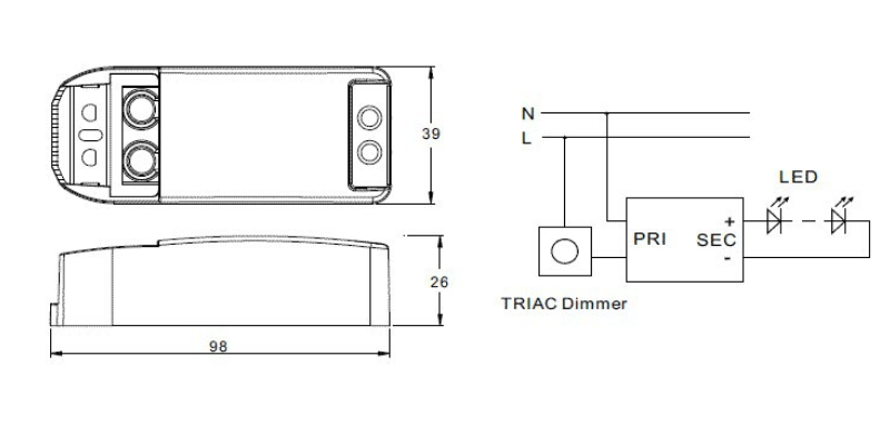 L7 Ballast /Drivers VARYLED PE294B4225 Dimming Constant Current LED Driver
