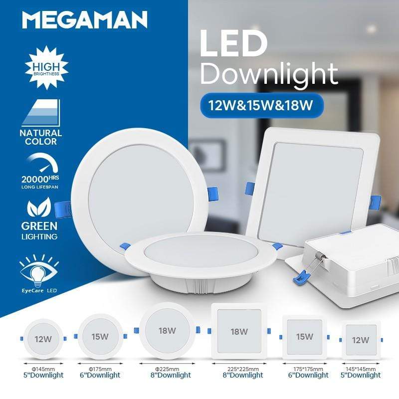 M1K6 Fixture MEGAMAN MQTL119 Classic Downlight x60PCs