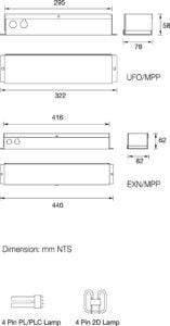 Maxspid EXIT/Emergency Maxspid Power Pack MPP 4pin for PLC Recess Downlight