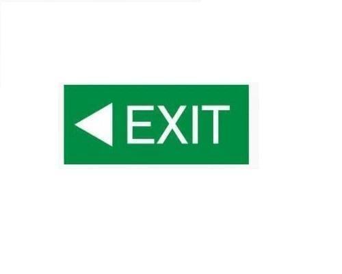 Maxspid EXIT/Emergency Surface / Single / Left Maxspid 1W LED box Emergency Exit Light Boxster BLS(Surface Type)