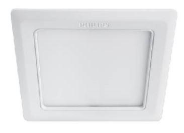 P1 LED Bulb 9W / 3000K/600Lu / Square/59451 PHILIPS MESON Round/Square WH Recessed LED Downlight