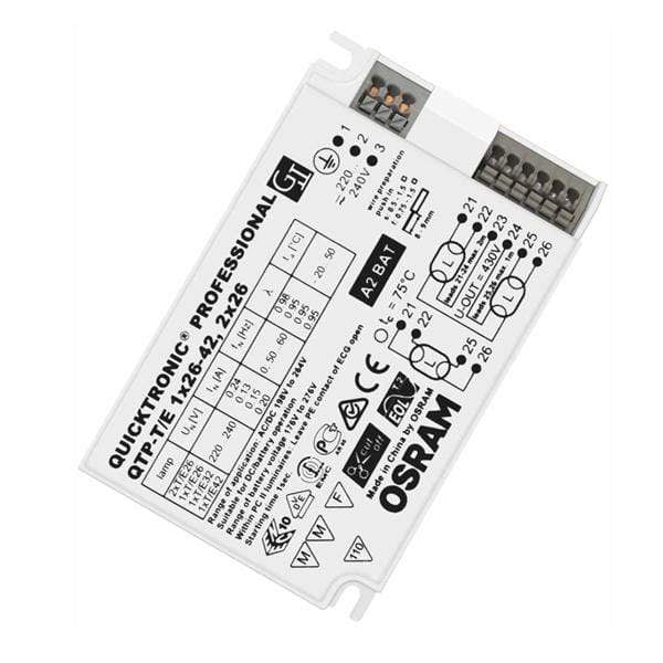 R1K6 Ballast /Drivers 42W Osram QTP-T/E/M Electronic Compact Fluorescent Lighting Ballast IP20