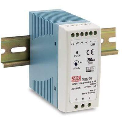 S7 Ballast /Drivers 60W / 12V MEANWELL DRA Series Rail Mount Power Supply