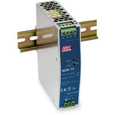 S7 Ballast /Drivers 75W / 12V MEANWELL NDR Series Rail Mount Power Supply
