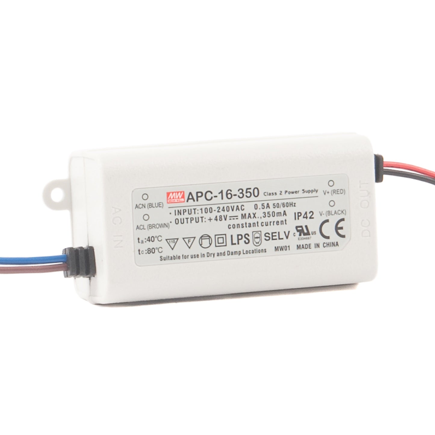 S7G1 Ballast /Drivers 16W / 350mA MEANWELL Constant Current APC Power Supply