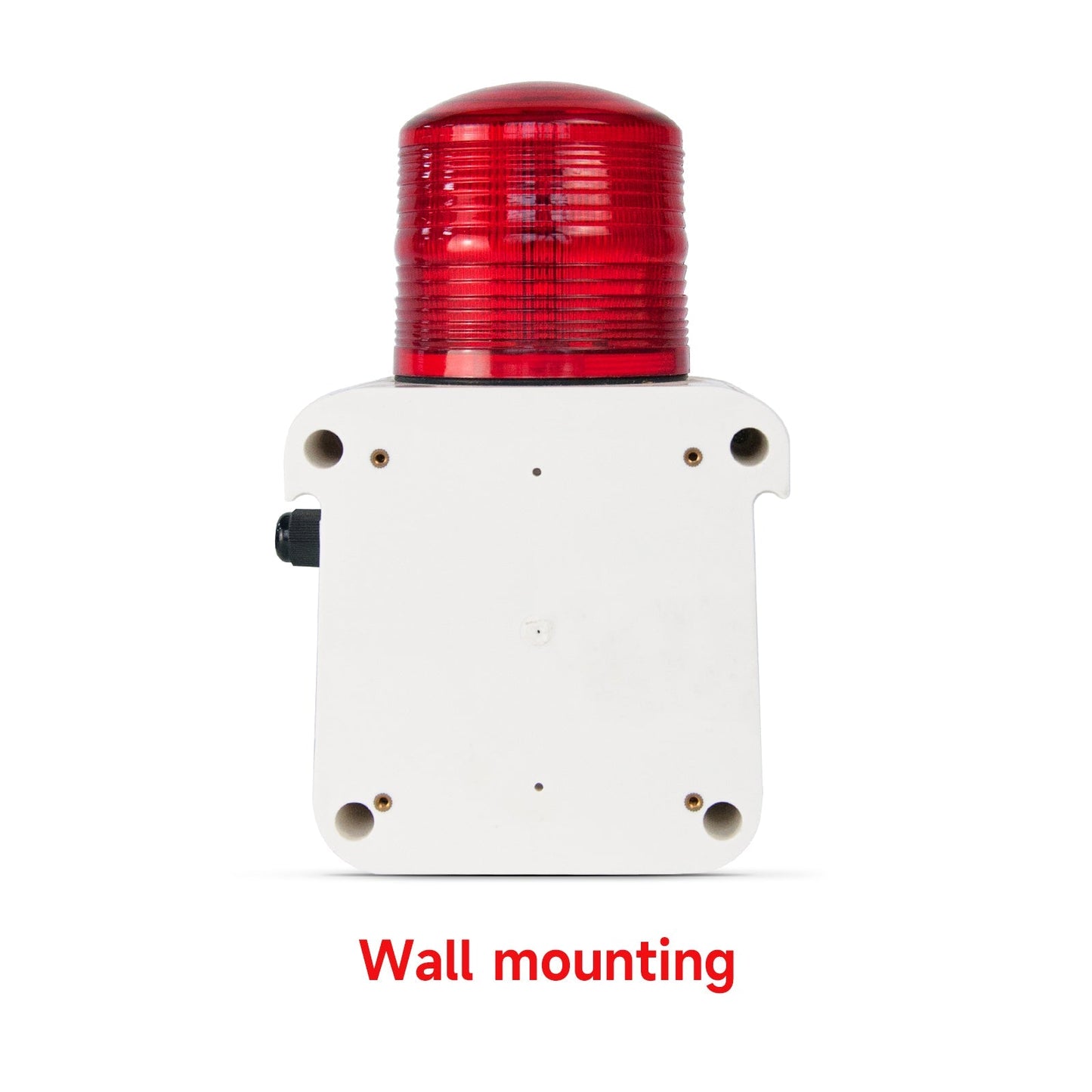 YASONG Industrial Alarm Siren with Strobe light 15W 120dB Horn Adjust Volume and Tone Siren for Security, Factories, Warehouses, Home and Docks SLA-800