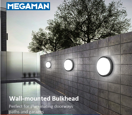 MEGAMAN Signature Bulkhead LED Surface Wall Lamp/Light x10Pcs