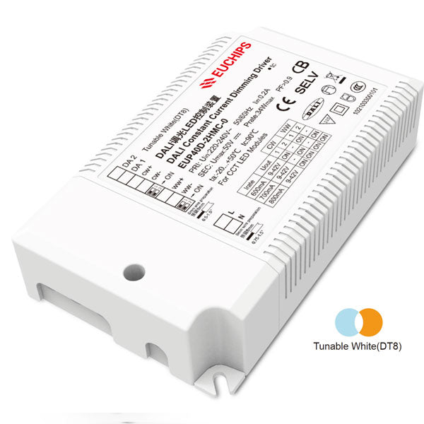 Euchips EUP 2HMC-0 Series Dali Dimming Constant Current Driver x50Pcs - DelightLighting