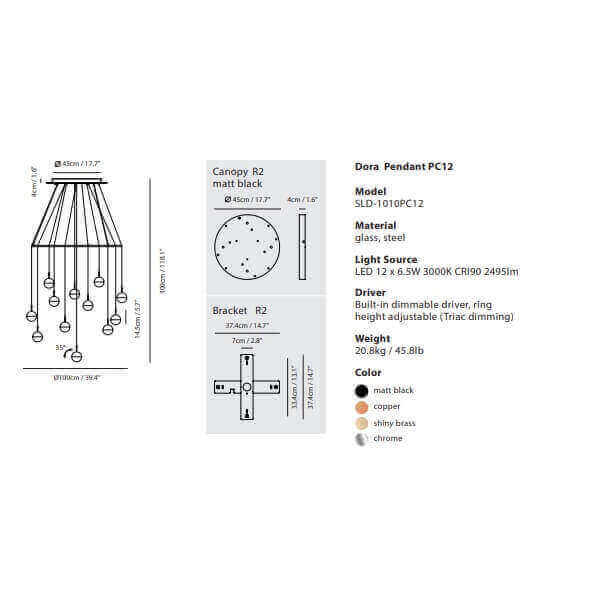 [USA] Seed Design  DORA Lamp