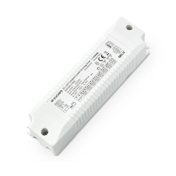 Euchips 20W 350~700mA CC 0/1-10V Driver EUP20A-2HMC Constant Current Driver x50Pcs - DelightLighting