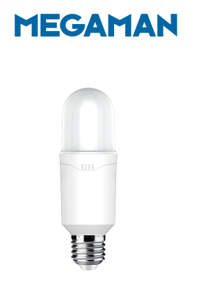MEGAMAN E27 LED Classic Stick Bulb x100Pcs - DelightLighting