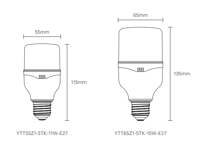 MEGAMAN LED НPB series E27 Classic Stick Bulb x100Pcs - DelightLighting