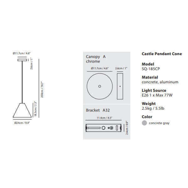 [USA] Seed Design  Castle Pendant Lamp