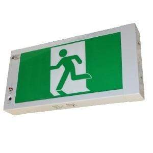 Denko 1W LED Slim Profile Box Emergency Exit Light Running Man x4Pcs ...