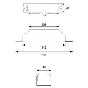 DENKO EXIT/Emergency Denko Battery Pack for Fluorescent lamps