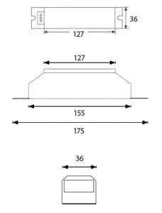 DENKO EXIT/Emergency Denko Battery Pack for LED lamps and luminaires