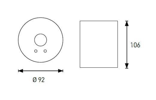 DENKO EXIT/Emergency Denko LED Surface Mount Emergency Light - UFO