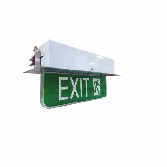 SOP 110-240VAC 50/60HZ 3HRS BATTERY PACK LED HL99 LED EXIT LIGHT - DelightLighting