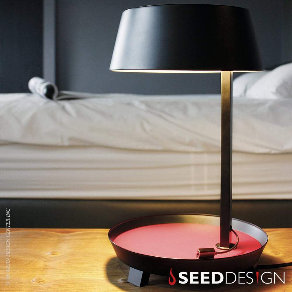K1 Home Decore Matt_Black SEED DESIGN CARRY D MINI ROCKER Table Lamp