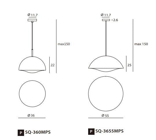 K1 Home Decore SEED DESIGN STALA-SQ-633MPS Pendant Light