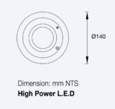 Maxspid EXIT/Emergency Maxspid 10W LED UFO Emergency Light (Surface Mounted)