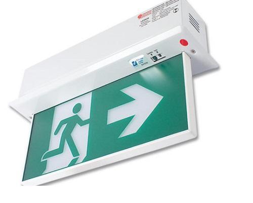 Maxspid EXIT/Emergency Maxspid 1W Emergency Exit Light LEDER Recess Mounted