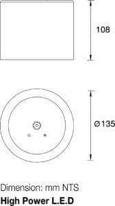 Maxspid EXIT/Emergency Maxspid 3W LED UFO Emergency Light UF.3.NC180.NM(Surface Mount)