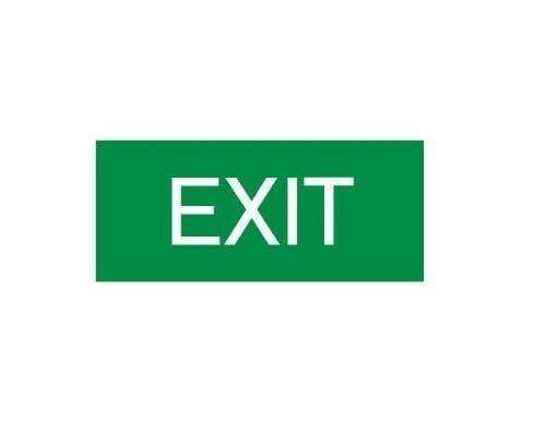 Maxspid EXIT/Emergency Single / No Arrow Maxspid FINESCO 1W Weatherproof LED Exit Light